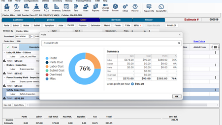 Manager SE Invoice Screen