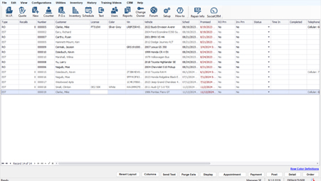 Manager SE WIP Screen